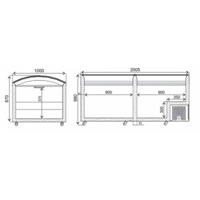 Lada congelare Profesionala JUKA M1000V -14...-23*C - Frigosztufi